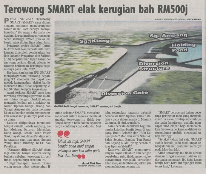 BHarian_Terowong Smart elak kerugian bah RM500j_15 May 2012_pg 21