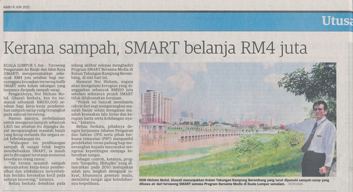 UM_kerana sampah, SMART belanja RM4 juta_ 6 June 2012_pg Tengah